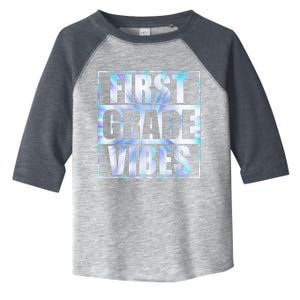 Back To School First Grade Vibes Student Teacher Wo Kid Toddler Fine Jersey T-Shirt