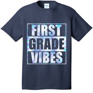 Back To School First Grade Vibes Student Teacher Wo Kid T-Shirt