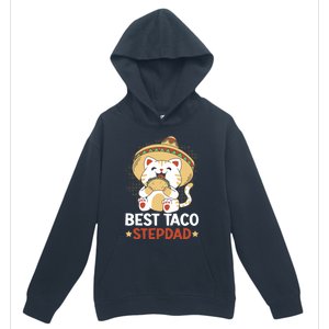 Best Taco Stepdad With A Cat For Father's Day Gift Urban Pullover Hoodie