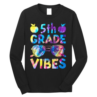 Back To School 5th Grade Vibes First Day Of School Teachers Long Sleeve Shirt