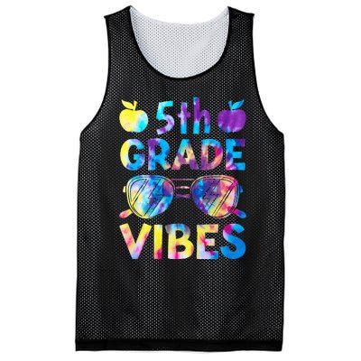 Back To School 5th Grade Vibes First Day Of School Teachers Mesh Reversible Basketball Jersey Tank