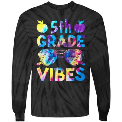 Back To School 5th Grade Vibes First Day Of School Teachers Tie-Dye Long Sleeve Shirt