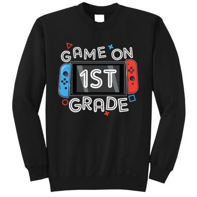 Back To School Game On 1st Grade Funny Gamer Sweatshirt