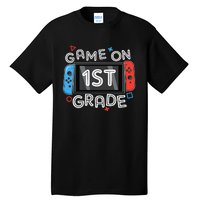 Back To School Game On 1st Grade Funny Gamer Tall T-Shirt