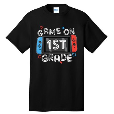 Back To School Game On 1st Grade Funny Gamer Tall T-Shirt