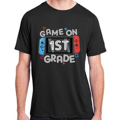 Back To School Game On 1st Grade Funny Gamer Adult ChromaSoft Performance T-Shirt