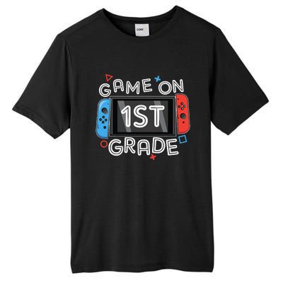 Back To School Game On 1st Grade Funny Gamer Tall Fusion ChromaSoft Performance T-Shirt