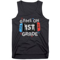 Back To School Game On 1st Grade Funny Gamer Tank Top