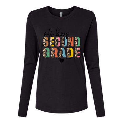 Back To School Students Teacher Oh Hey 2Nd Second Grade Cool Gift Womens Cotton Relaxed Long Sleeve T-Shirt