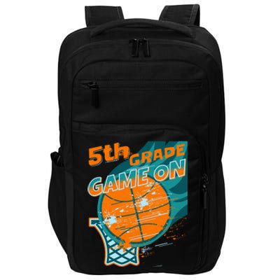 Back To School Game On 5Th Grade Student Basketball Lover Cute Gift Impact Tech Backpack