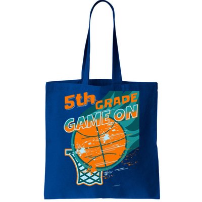 Back To School Game On 5Th Grade Student Basketball Lover Cute Gift Tote Bag