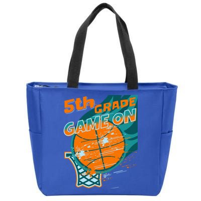 Back To School Game On 5Th Grade Student Basketball Lover Cute Gift Zip Tote Bag