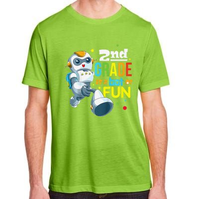 Back To School Team Second Grade Cool Robot Adult ChromaSoft Performance T-Shirt