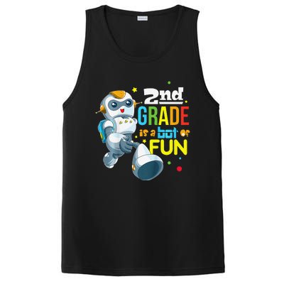 Back To School Team Second Grade Cool Robot PosiCharge Competitor Tank