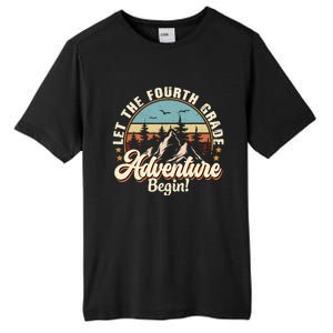 Back To School Let The 4th Grade Adventure Begin Tall Fusion ChromaSoft Performance T-Shirt