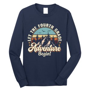 Back To School Let The 4th Grade Adventure Begin Long Sleeve Shirt