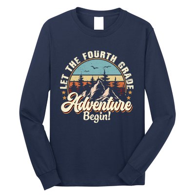 Back To School Let The 4th Grade Adventure Begin Long Sleeve Shirt