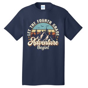 Back To School Let The 4th Grade Adventure Begin Tall T-Shirt