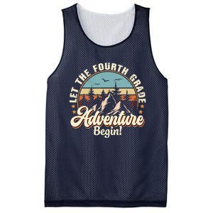 Back To School Let The 4th Grade Adventure Begin Mesh Reversible Basketball Jersey Tank