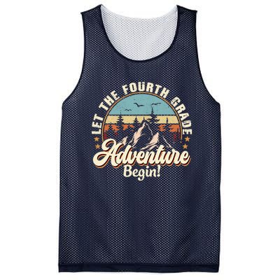 Back To School Let The 4th Grade Adventure Begin Mesh Reversible Basketball Jersey Tank