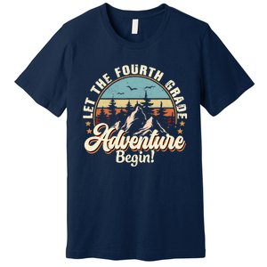 Back To School Let The 4th Grade Adventure Begin Premium T-Shirt