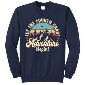 Back To School Let The 4th Grade Adventure Begin Tall Sweatshirt