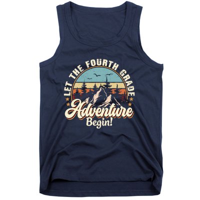 Back To School Let The 4th Grade Adventure Begin Tank Top