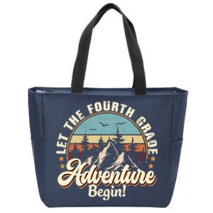 Back To School Let The 4th Grade Adventure Begin Zip Tote Bag