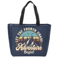 Back To School Let The 4th Grade Adventure Begin Zip Tote Bag