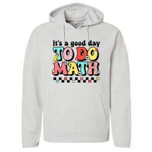 Back To School Its A Good Day To Do Math Teachers Performance Fleece Hoodie