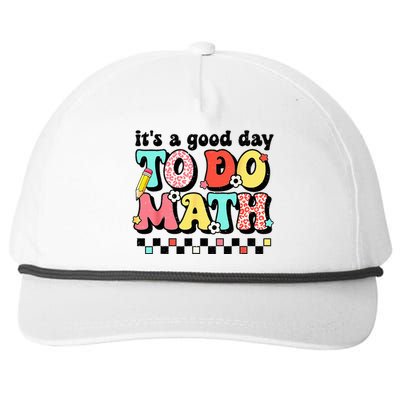 Back To School Its A Good Day To Do Math Teachers Snapback Five-Panel Rope Hat