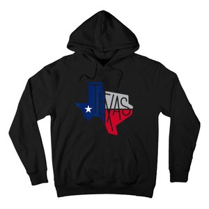 Beautiful Texas State Flag Star Silhouette Hoodie