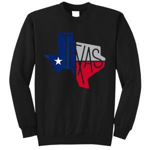 Beautiful Texas State Flag Star Silhouette Sweatshirt