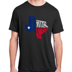 Beautiful Texas State Flag Star Silhouette Adult ChromaSoft Performance T-Shirt