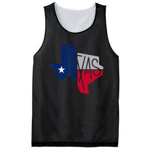 Beautiful Texas State Flag Star Silhouette Mesh Reversible Basketball Jersey Tank