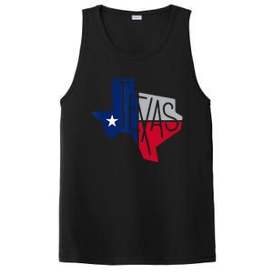 Beautiful Texas State Flag Star Silhouette PosiCharge Competitor Tank