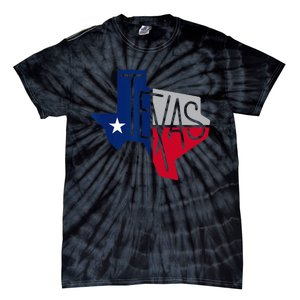 Beautiful Texas State Flag Star Silhouette Tie-Dye T-Shirt