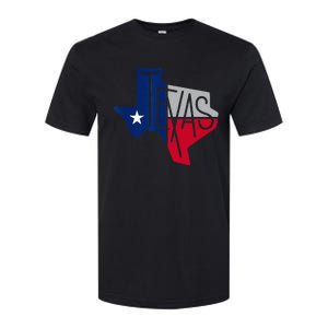 Beautiful Texas State Flag Star Silhouette Softstyle CVC T-Shirt