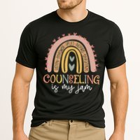Back To School Counselor Counseling Is My Jam Rainbow Cooling Performance Crew T-Shirt