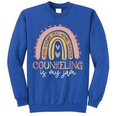 Back To School Counselor Counseling Is My Jam Rainbow Sweatshirt