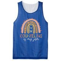 Back To School Counselor Counseling Is My Jam Rainbow Mesh Reversible Basketball Jersey Tank