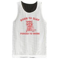 Born To Slay Forced To Work Mesh Reversible Basketball Jersey Tank