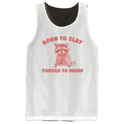 Born To Slay Forced To Work Mesh Reversible Basketball Jersey Tank