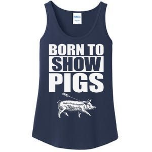 Born To Show Pigs Fuuny Ladies Essential Tank