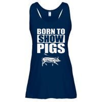 Born To Show Pigs Fuuny Ladies Essential Flowy Tank