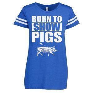 Born To Show Pigs Fuuny Enza Ladies Jersey Football T-Shirt