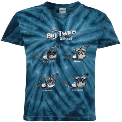 Big Twins Shovelhead Knucklehead Panhead Flathead Hd V Twin Premium Kids Tie-Dye T-Shirt