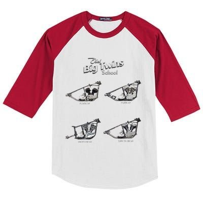 Big Twins Shovelhead Knucklehead Panhead Flathead Hd V Twin Premium Kids Colorblock Raglan Jersey