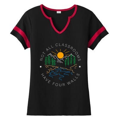 Back To School Not All Classrooms Have Four Walls Nature Ladies Halftime Notch Neck Tee