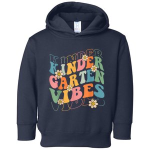 Back To School Kindergarten Vibes Retro Teacher Wo Kid Toddler Hoodie